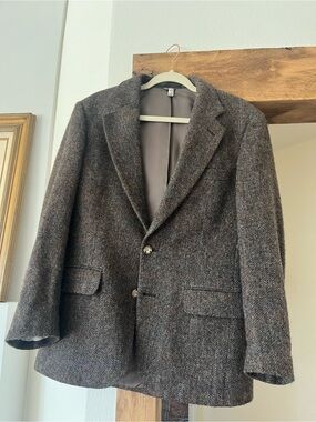 Men's Brown Tweed Sport Coat - Classic Wool Blend Blazer